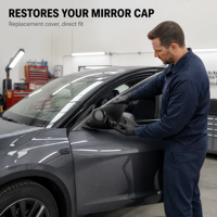 Coque supérieure de rétroviseur pour Tesla Model Y 2020-2025 – Remplacement de la coque supérieure du rétroviseur