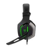 Headset Gamer RGH208 Stereo 3.5Mm, Headset Gaming PC Lampu LED dengan Mikrofon