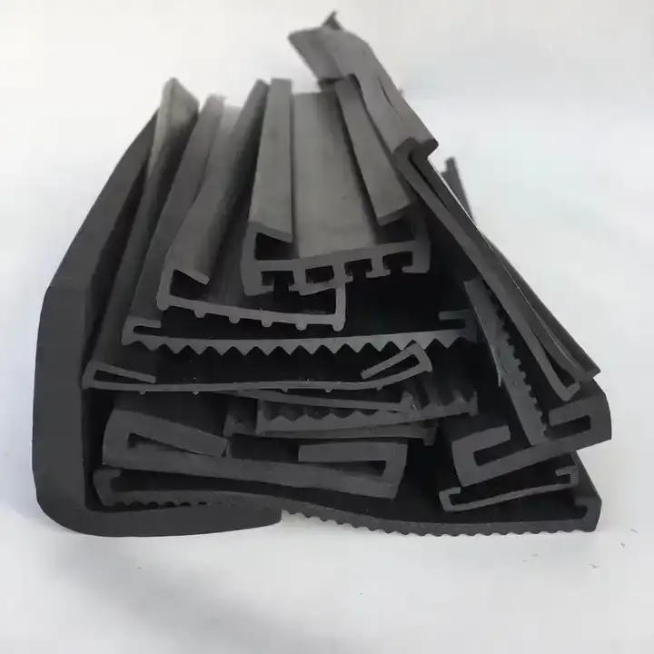 Perfil de extrusión de caucho OEM personalizado moldeado extruido silicona/EPDM/PVC tiras de sellado de caucho