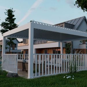 Pergola de jardin en alliage d'aluminium de haute qualité Prima, abri pour vigne et auvent pare-soleil - Product Image 1