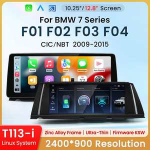HFmidia 2026 ระบบลินุกซ์ใหม่ 10.25 นิ้ว หน้าจอบาง สำหรับ BMW ซีรีส์ 7 รุ่น F01 F02 F03 F04 เครื่องเล่นวิดีโอในรถยนต์แบบไร้สาย CarPlay - Product Image 2