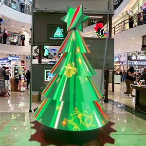 Special Christmas custom size full-color <b>light</b>-emitting diodes (<b>leds</b>) <b>tree</b> flexible <b>led</b> digital signage screen advertising - Product Image 1