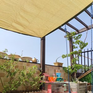 Kain Kasa Anti-UV HDPE, Jaring Gazebo Matahari Naungan Taman Jaring Layar Privasi Kolam Renang Layar Matahari HDPE <span class=keywords><strong>80</strong></span> ~ 85% - Product Image 6