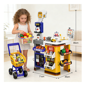 Juego de Juguetes Educativos de Supermercado, Caja Registradora, Escáner, Carrito de Compras, Juego de Imitación para Niños - Product Image 5