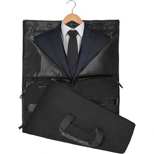 Free sample <b>Foldable</b> Backpack Waterproof Multi-function Lightweight Travel Duffle Garment Suit Bag with <b>Shoe</b> Compartment - Product Image 2