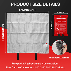 Manta Ignífuga SuiHua Contra Incendios, Protección Contra Incendios, Selimut Tessuto Perlindungan, Couverture De Feu - Product Image 2