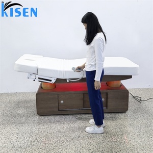 เตียงนวดหน้าไฟฟ้า KISEN ดีไซน์ใหม่ 4 มอเตอร์ สำหรับสปาและทำทรีทเมนท์เสริมความงาม ปรับระดับได้ หรูหรา เหมาะสำหรับร้านเสริมสวย - Product Image 2