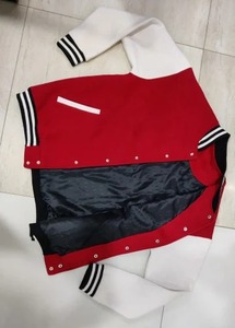 Indian Exporter Varsity Cotton <b>Fleece</b> <b>Jacket</b> Unisex College Style Letterman <b>Jacket</b> with Ribbed Cuffs Casual Wear For Sale - Product Image 5