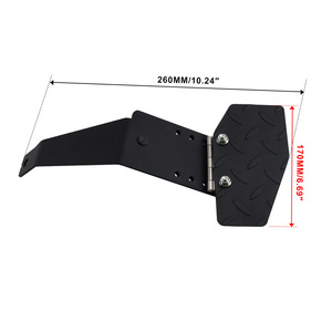 RYANSTAR RACING Driver Seat <b>Footrest</b> Iron Folding Leg Support For Nissan NV350 BF052-BK - Product Image 2