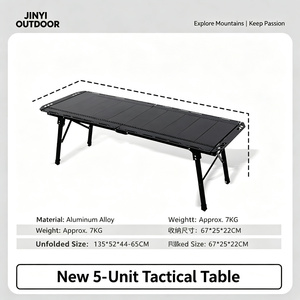 Multifunction Aluminum Outdoor <b>Camping</b> Furniture <b>Foldable</b> 5units Modular <b>Table</b> Heavy Duty - Product Image 3