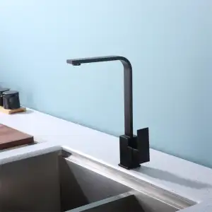 2024 özelleştirilmiş ev mutfak paslanmaz çelik musluk akıllı lavabo doğrudan satış çamaşır siyah musluk
