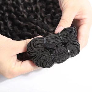 100% <span class=keywords><strong>Vietnam</strong></span> Super doble dibujado encaje Frontal marrón Pixie extensiones de cabello rizado encaje suizo onda profunda rizado cierre recto peluca - Product Image 3