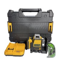 Niveau laser à faisceau vert 12V Li-ion 3x360 degrés, 12 lignes, auto-nivelant, pour la construction et le carrelage