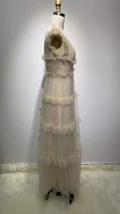 Novance F2975 abito da sposa con volant elasticizzato stile caldo con Trail Sexy aderente bianco come la neve abito da sera Maxi signora - Product Image 4