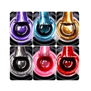 Bán buôn cầu vồng 3D Cat Eye Gel Polish 9D Holographic Cat Eye Nail Gel Nail Art Magnetic UV Gel Polish