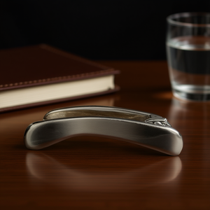 Hebilla de cinturón de acero inoxidable Dove, estilo formal, acabado chapado, cuero duradero - Product Image 2