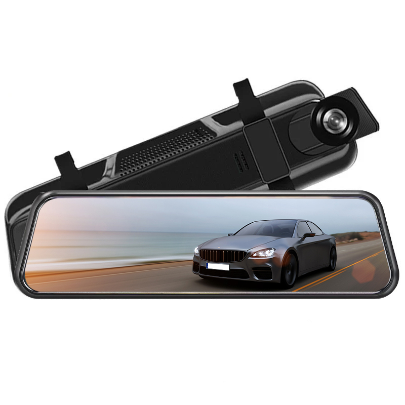 Nieuwe Spiegel Dashcam 1080P 9.66 "Full Hd Touch Dual Lens Achteraanzicht Nachtzicht Voor Auto Dvr Camera