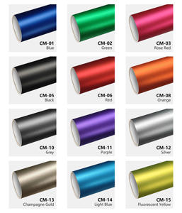 Vinilo para Envoltura de Vehículos, Rollo de Vinilo de Alta Calidad en Color Cromo Mate Metálico Satinado, Precio de Fábrica al por Mayor, 10 Años de Experiencia - Product Image 2