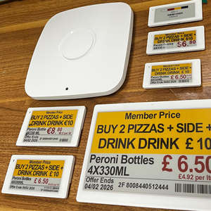 Etiqueta Electrónica de Precio Digital de 7.5 Pulgadas, Inalámbrica, Ble5.0, Epaper, 4 Colores, Sistema ESL Pick to Light para Almacén - Product Image 1