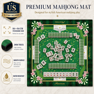 Tapis de Mahjong Américain Seyon 84x84cm 3mm en Néoprène Caoutchouc Écologique Imperméable Antidérapant Pliable et Enroulable Expédition US - Product Image 5