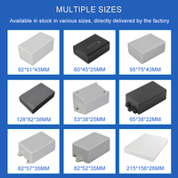 Hongfa Fabricant de haute qualité OEM Personnalisé IP54 Petit boîtier de projet en plastique ABS à montage mural noir standard Boîtier électronique