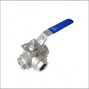 1000 wog ba chiều van thép không gỉ Van bi nữ ren L t Cổng 3 chiều van bi - Product Image 4