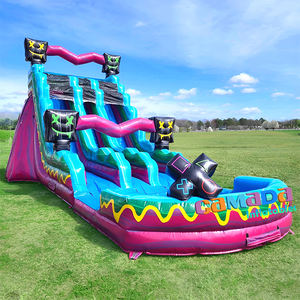 Toboggan aquatique gonflable commercial le plus vendu pour adultes, grand toboggan extérieur en PVC pour usage domestique, scolaire et résidentiel - Product Image 3