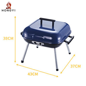 Barbecue au charbon de bois pliable Hongyi pour l'extérieur, mini barbecue portable pour la maison et le camping BQR04B - Product Image 4