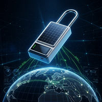 Serrure électronique intelligente 4G IoT par satellite pour conteneur, étanche, avec GPS GLONASS et application Android pour la surveillance douanière et transfrontalière