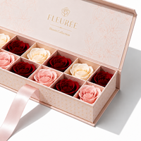 Boîtes d'emballage personnalisées en carton ondulé pour le transport de fleurs fraîches, emballages de bouquets de roses, boîtes en carton pour fleurs