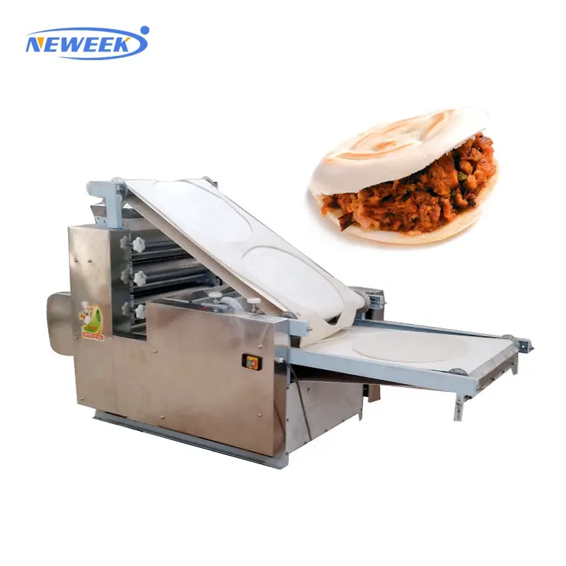 Neweek bán chạy nhất Dia 40cm Kích thước tùy chỉnh mềm bột tự động pita Arabic Máy bánh mì