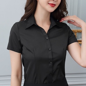Frühling/Herbst Neue Slim-Fit Langarm-Arbeitshemden Arbeitsuniform Professionelle Kleidung Damen-Bluse - Product Image 4