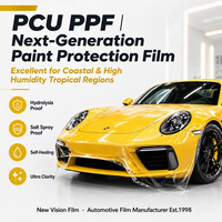 Film de protection de peinture automobile pour conditions météorologiques extrêmes PCU PPF, anti-jaunissement, résistant aux pulvérisations de sel marin, en polycarbonate uréthane, en rouleau