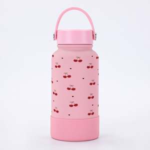 Grande bouteille d'eau réutilisable de thé chaud et froid en acier inoxydable isolée personnalisée de 1000ml peinte en caoutchouc avec logo personnalisé - Product Image 4