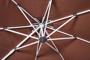 Parasol <span class=keywords><strong>de</strong></span> jardin extérieur grand format 2,5*2,5m/3*3m/Diamètre 3m <span class=keywords><strong>en</strong></span> aluminium pour hôtel, <span class=keywords><strong>piscine</strong></span>, patio, résistant au vent, parasol romain à bras articulé - Product Image 4