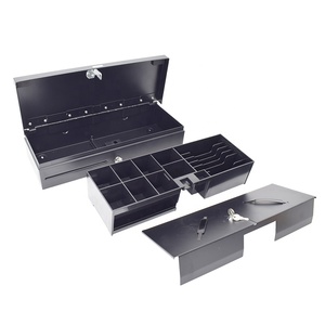 Cajón de Efectivo Extraíble con Tapa Abatible y Bandeja Ajustable para 6 Billetes y <span class=keywords><strong>8</strong></span> Monedas, para <span class=keywords><strong>Supermercado</strong></span>, la Caja Interior se Puede Extraer - Product Image 4