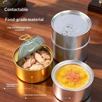 Boîtes à gâteaux circulaires de qualité alimentaire, contenants à desserts, boîtes de conserve pour aliments pour chats et chiens, bocaux de conserve, boîtes en aluminium scellées en métal