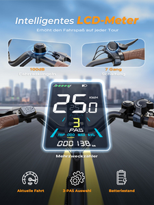 Varun 26 Inch Điện Lai Xe Đạp 48V 7 Tốc Độ Chất Lượng Cao Thành Phố Xe Đạp Dài Phạm Vi 60Km 250W Động Cơ EU Anh Cổ Tích Hợp Ebike - Product Image 3