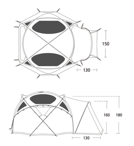 Tente de <span class=keywords><strong>camping</strong></span> imperméable pour 3-4 personnes, tunnel, pour location de voiture en plein air, OEM - Product Image 5