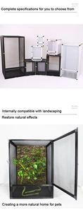Reptilien-Zuchtkäfig für Chamäleon, Eidechse, Schlange, Zerlegbares Reptilien-<span class=keywords><strong>Terrarium</strong></span> aus Aluminiumlegierung, Belüftet und Atmungsaktiv - Product Image 5
