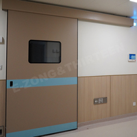 Puerta Hermética Automática Minimalista para Hospital con Sistema de Accionamiento Hermético y Superficie Acabada para Unidades de Cuidados Intensivos y Salas de Aislamiento