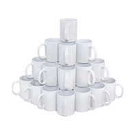 Vente directe usine – Tasse en céramique blanche classique écologique de 11 oz, revêtement par sublimation, compatible lave-vaisselle et micro-ondes, pour cadeaux promotionnels