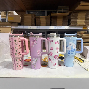 Nuova Tazza Termica da 40oz in Acciaio Inox per San Valentino, Bottiglia d'Acqua Isolata, Thermos da Viaggio per Caffè - Product Image 1