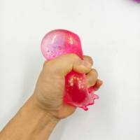Jouets sensoriels anti-stress en gel souple transparents et colorés en forme de goutte d'eau