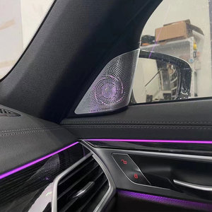 ฝาครอบเครื่องเสียงรถยนต์ BMW ซีรีส์ 7 รุ่น G11 G12 ชุดตกแต่งคอนโซลกลาง ฝาครอบทวีตเตอร์ แบบเสียบใช้งานได้ทันที พร้อมไฟ LED สร้างบรรยากาศ - Product Image 2