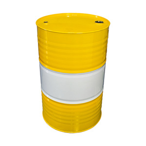 Tambor de acero blanco y amarillo de 200L, directo de fábrica - Product Image 3