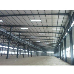 Bâtiments en acier à coût réduit / Entrepôt à structure poutre-croisée - Atelier en acier léger, soudage, découpe, grande portée 20-40M, durée <span class=keywords><strong>de</strong></span> vie <span class=keywords><strong>de</strong></span> 50 ans - Product Image 5