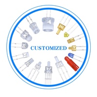 Émetteur LED à trou traversant personnalisé, haute puissance, 810 nm, 940 nm, diode LED ronde de 5 mm, LED IR 850 nm