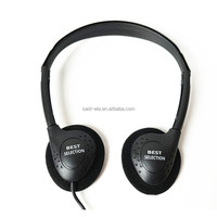 Casque d'écoute pour ordinateur de café Internet avec microphone, casque de jeu à bas prix pour ordinateur portable, double prise jack 3,5 mm