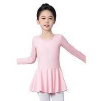 Traje de Danza Lírica Contemporánea para Niños, Leotardo con Corsé de Chifón para Clases y Presentaciones de Danza